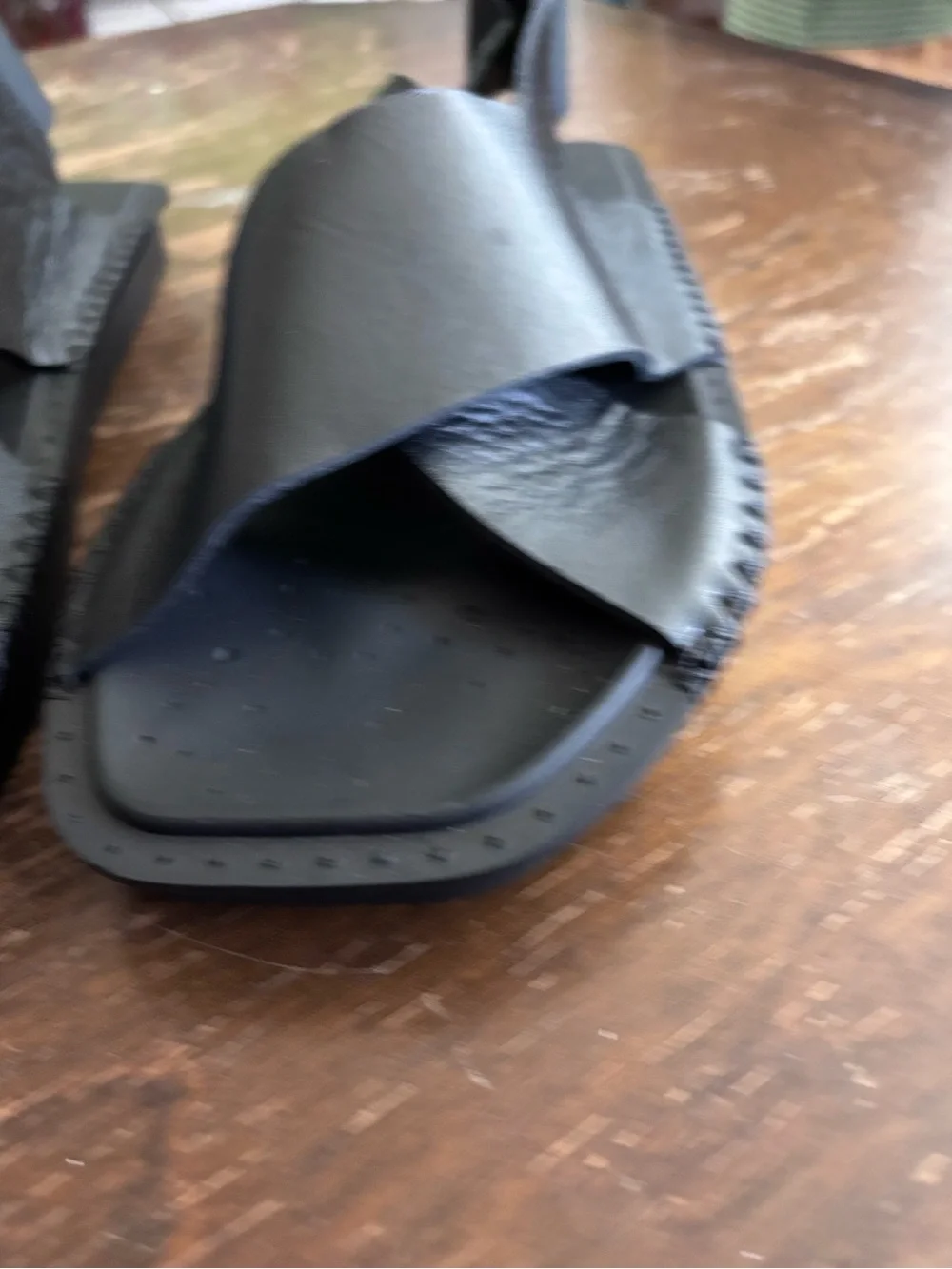 Y-3 Men's Black Leather Crisscross Sling Sandals
